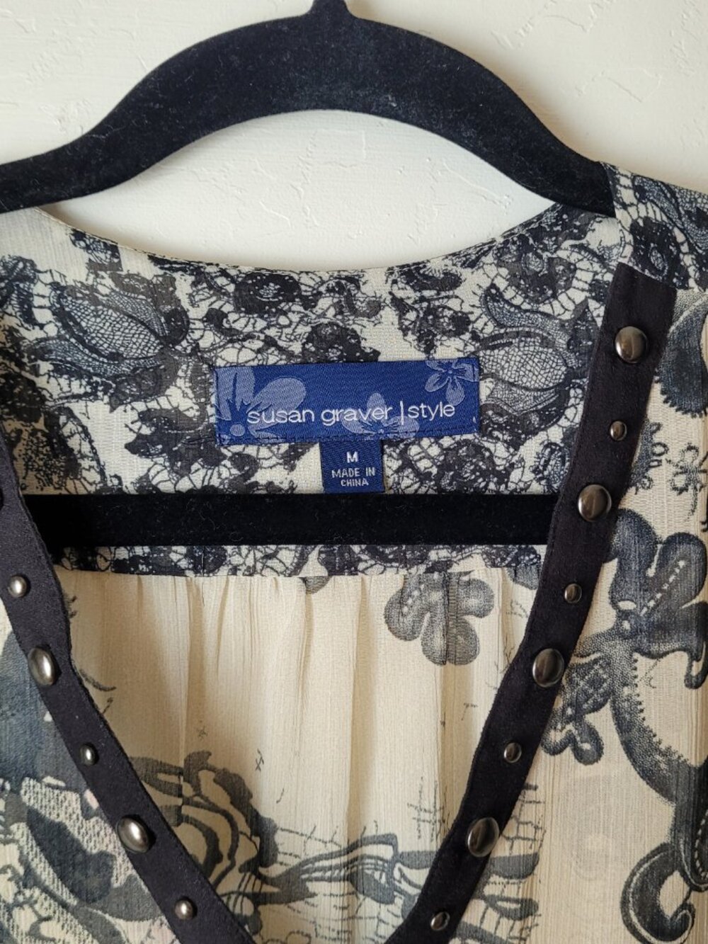 Susan Graver Semi Sheer Boho Tunic - Picture 5 of 8